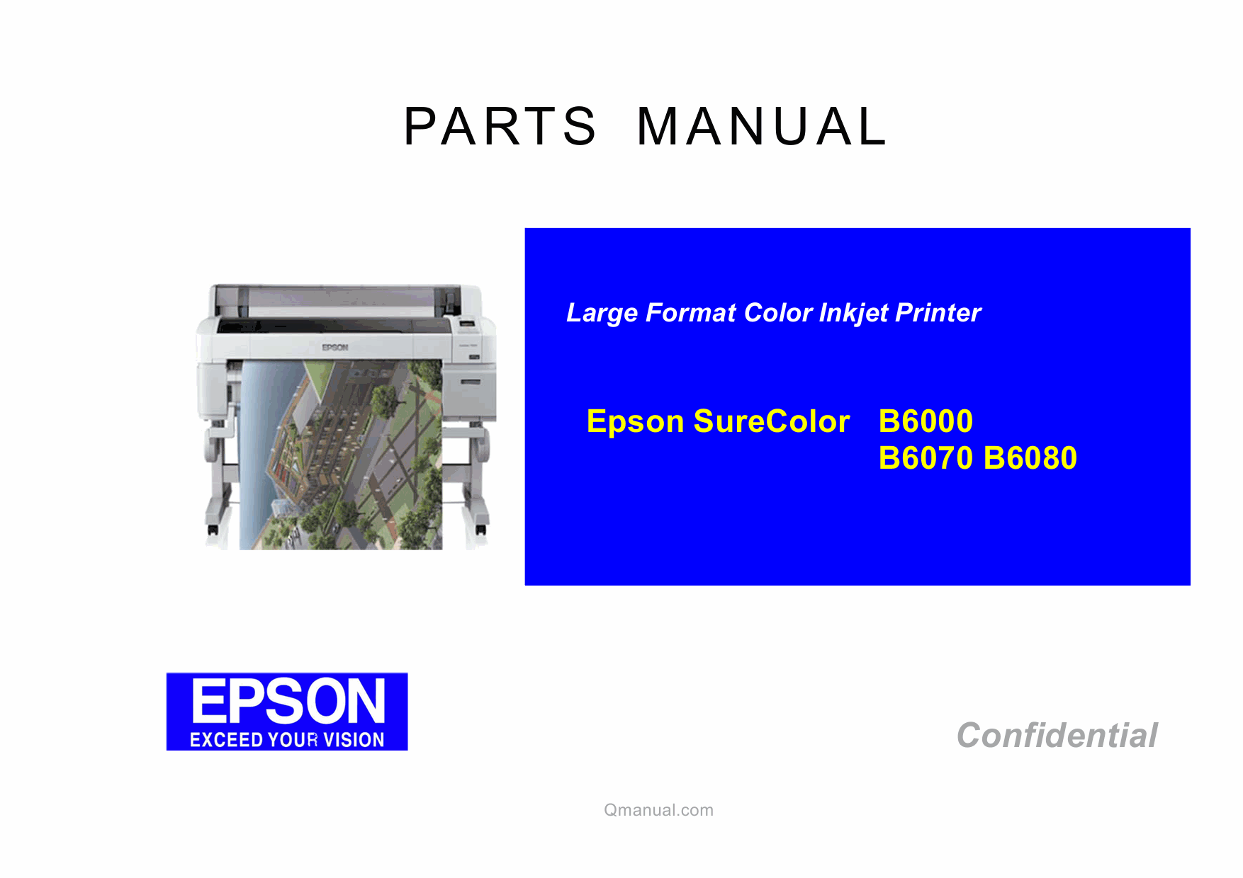 EPSON SureColor B6000 B6070 B6080 Parts Manual-1